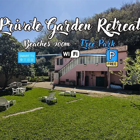 Private Garden Retreat - Free Park - 900m Apartment Albissola Marina